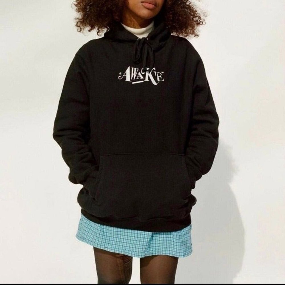 NEW AWAKE NY EMBROIDERED BLACK HOODIE
